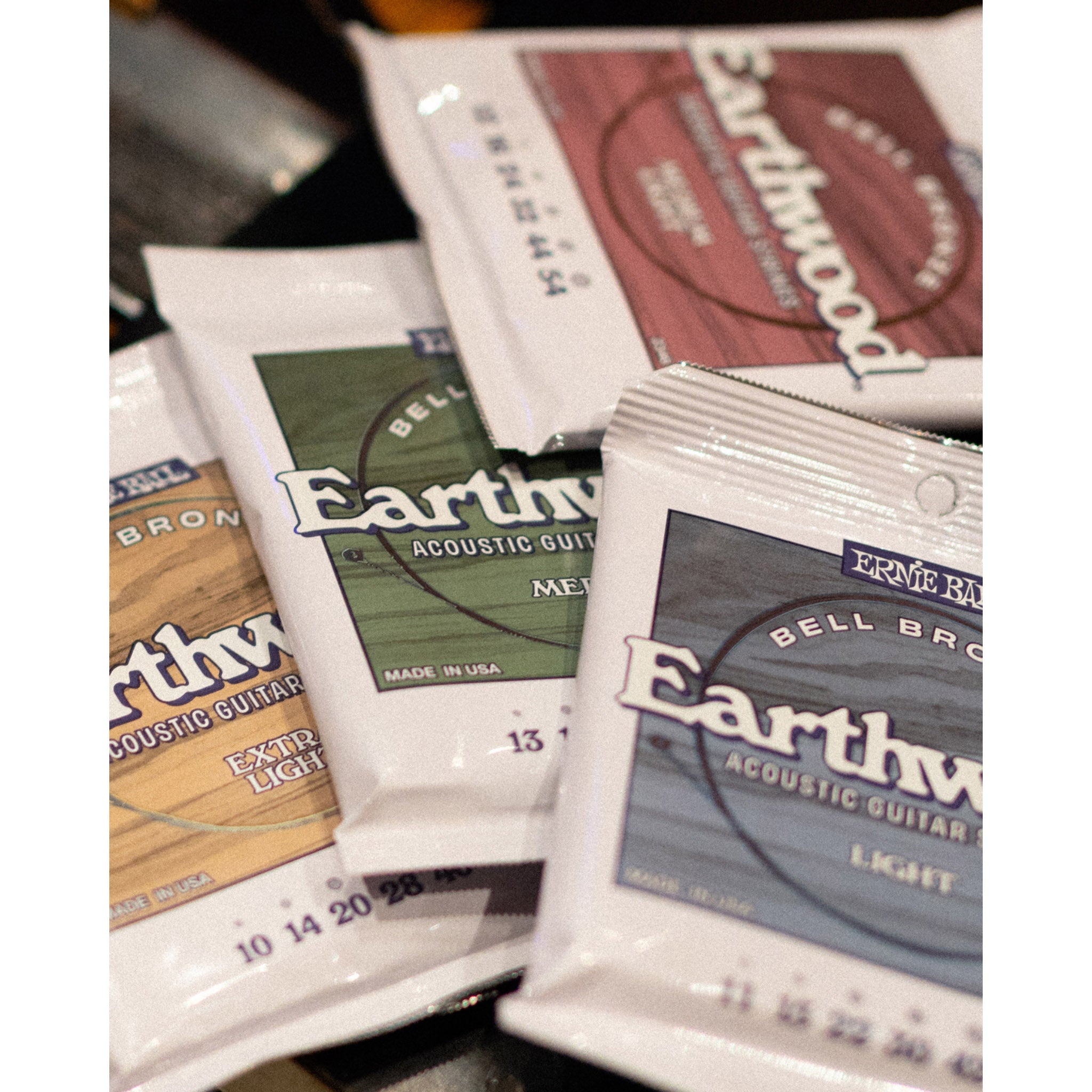 Ernie Ball Earthwood Medium Bell Bronze Acoustic Strings .13-.56