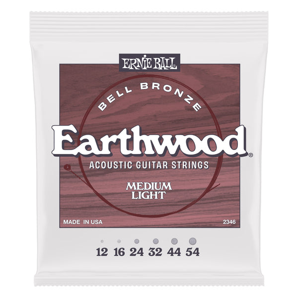 Ernie Ball Earthwood Medium Light Bell Bronze Acoustic Strings .12-.54