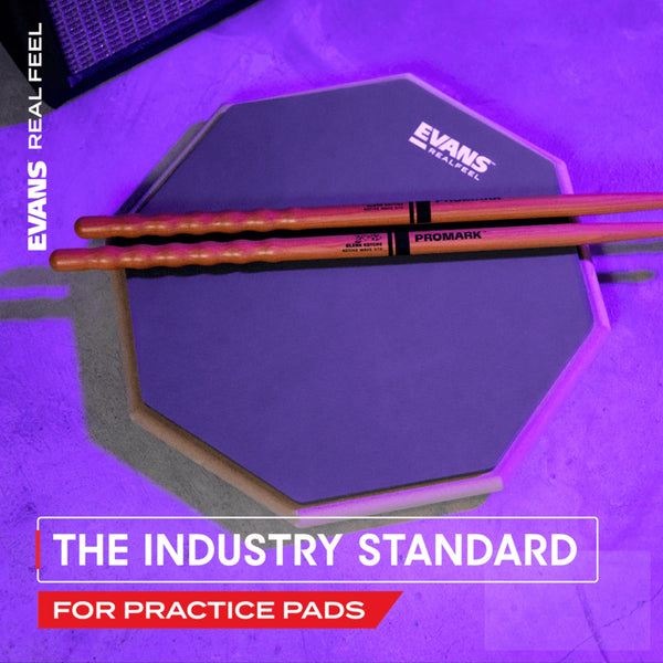 RealFeel 2-sided Practice Drum Pad, 6 Inch