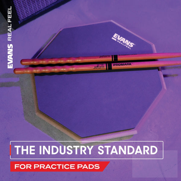 RealFeel 2-sided Practice Drum Pad, 6 Inch
