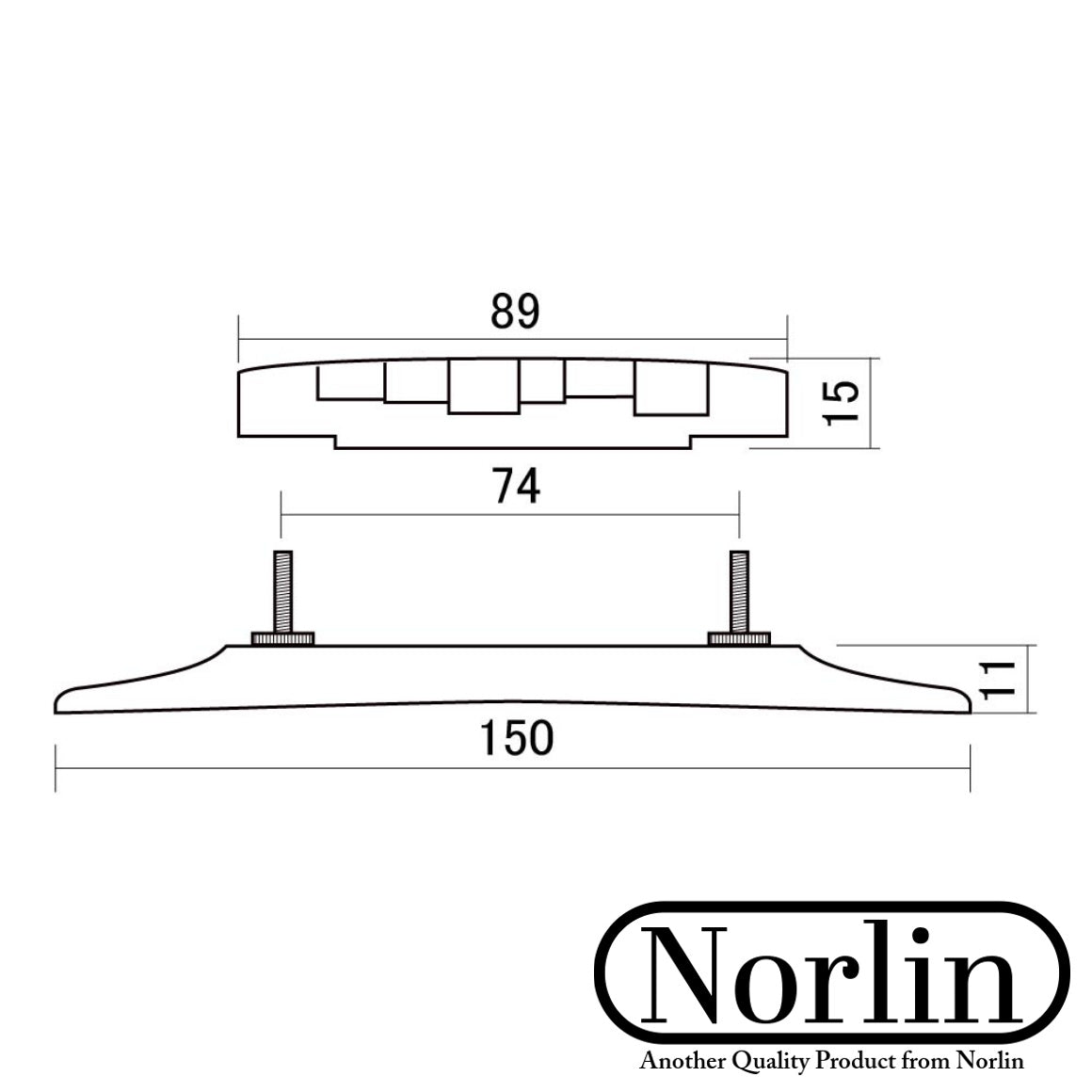 Archtop Compensated Ebony Bridge for Gibson® & Epiphone® Guitars