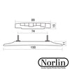 Archtop Compensated Ebony Bridge for Gibson® & Epiphone® Guitars