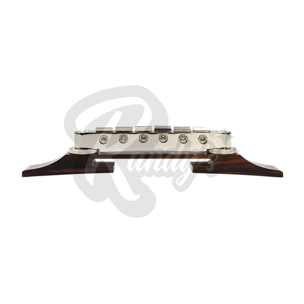 GE104B Nashville Tune-O-Matic Bridge w/ Archtop Rosewood Base - Fits Gibson® & Epiphone®