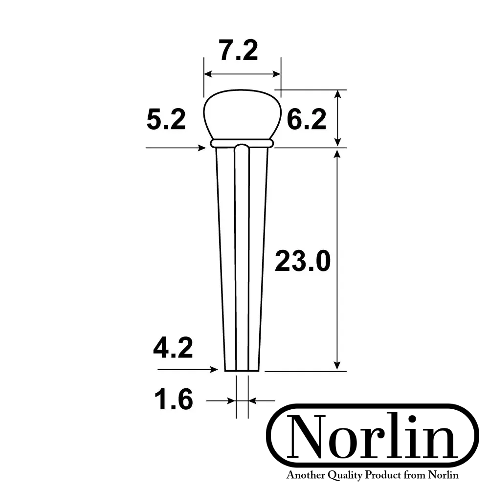 Bone Bridge Pins for Gibson® Acoustic Guitars (6-Pack)