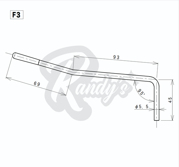 F3 Locking Tremolo Arm for Gotoh® Floyd Rose® GE1996T
