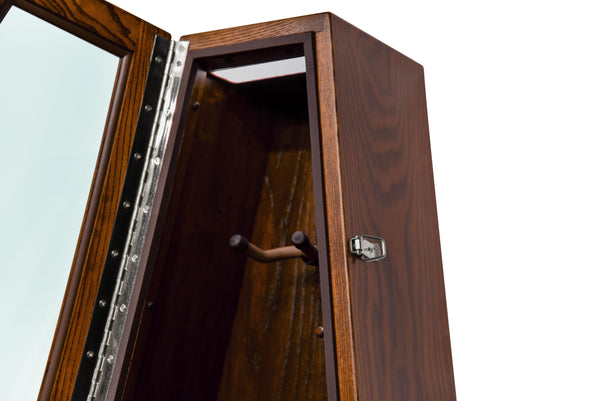 ClimaCase Triangle Humidor - Northern White Ash with Rich Tobacco Stain