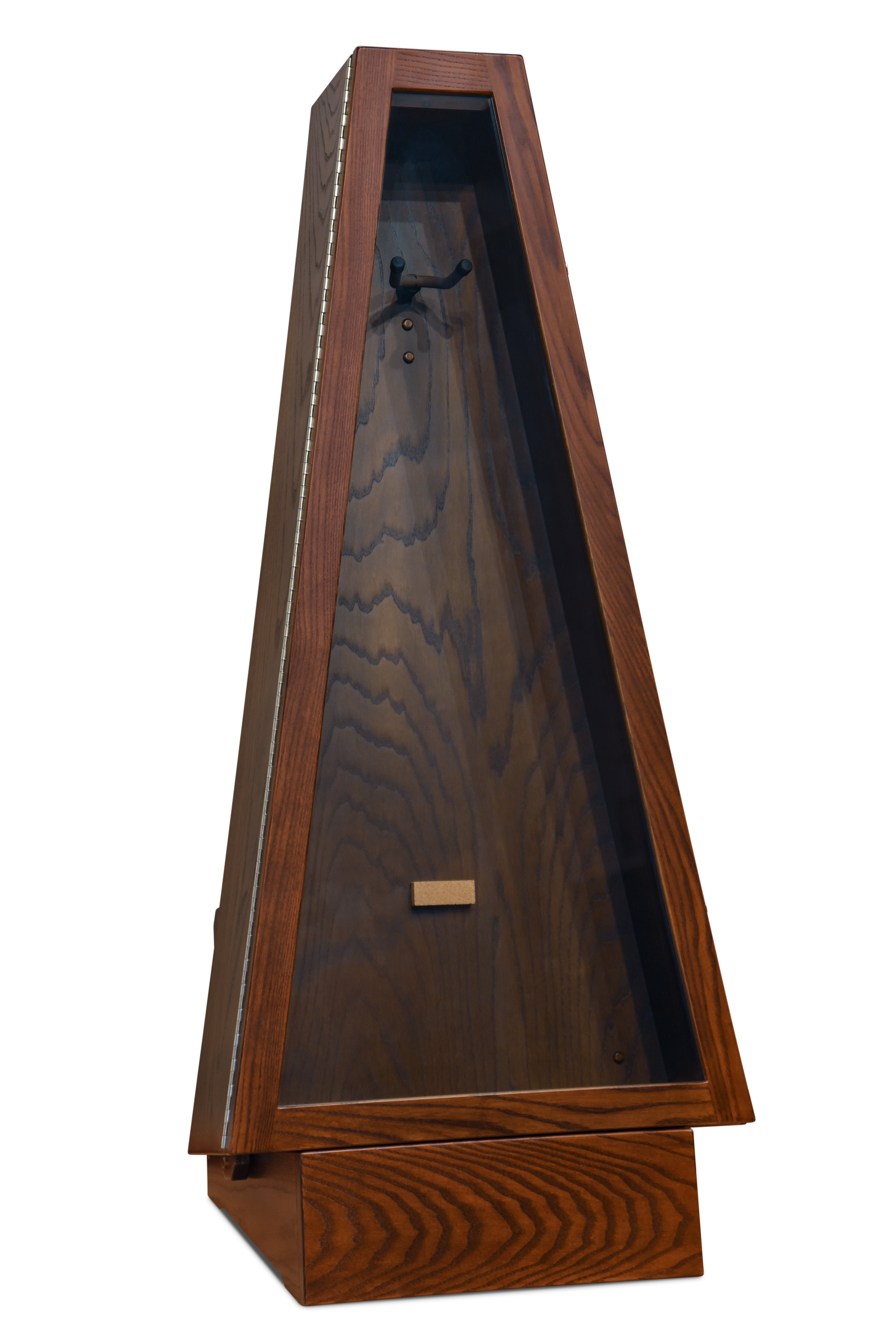 ClimaStand Triangle Humidor with Base - Northern White Ash with Coffee Stain