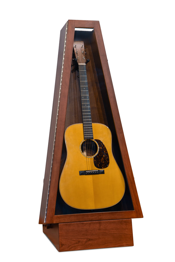 ClimaStand Triangle Humidor with Base - Cherry with Acres Stain