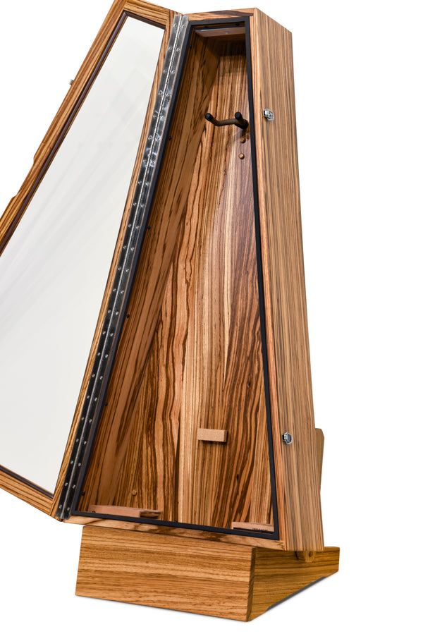 ClimaStand Triangle Humidor with Base - Zebrawood