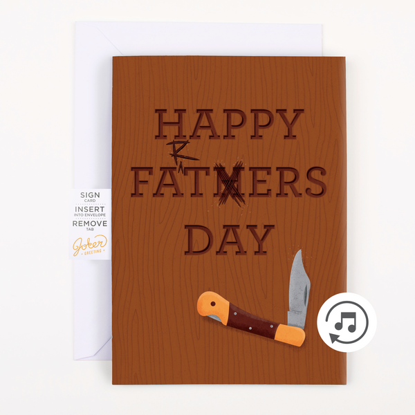 Endless Farting Father's Day Card Sicker Surprise