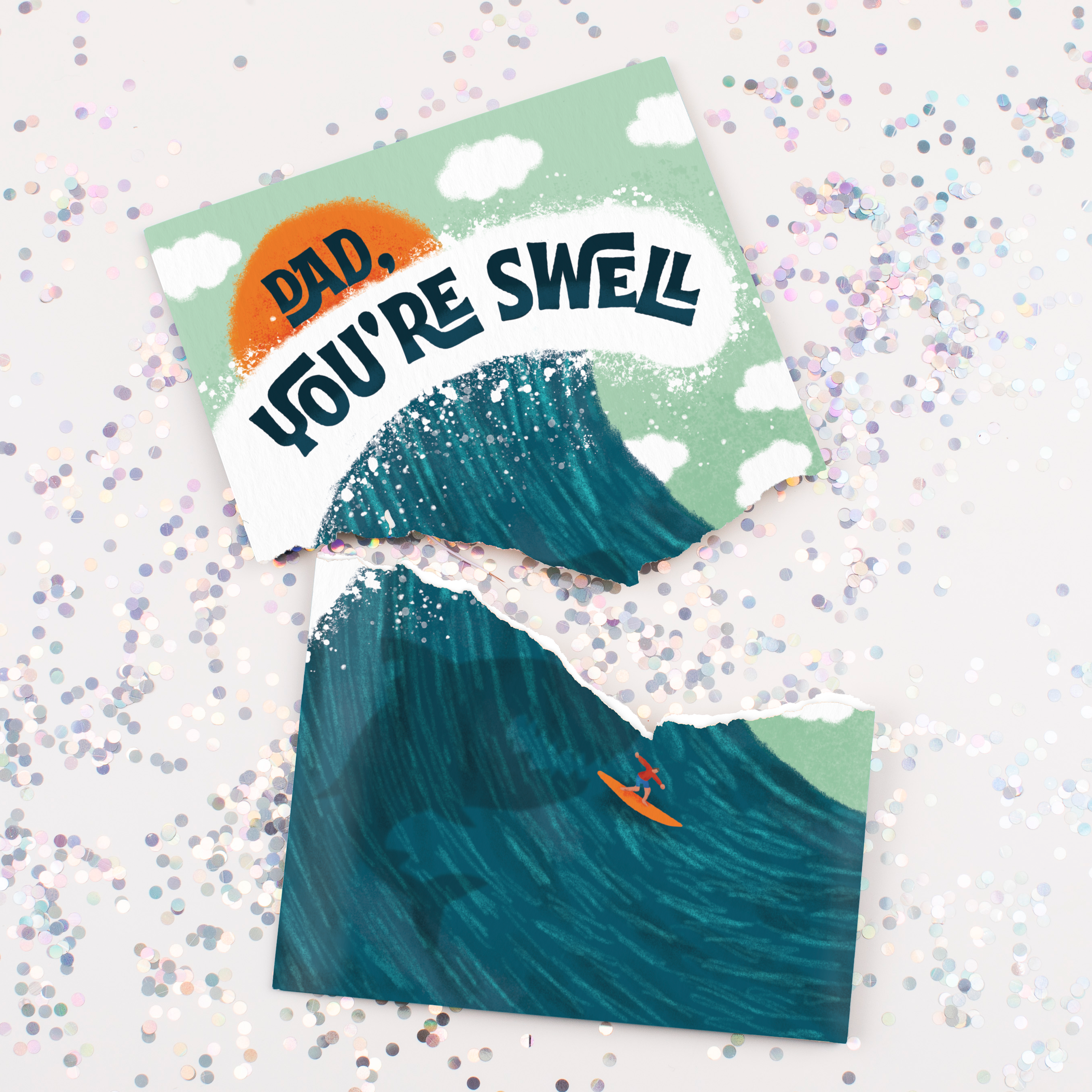 Endless Father's Day Baby Shark With Glitter