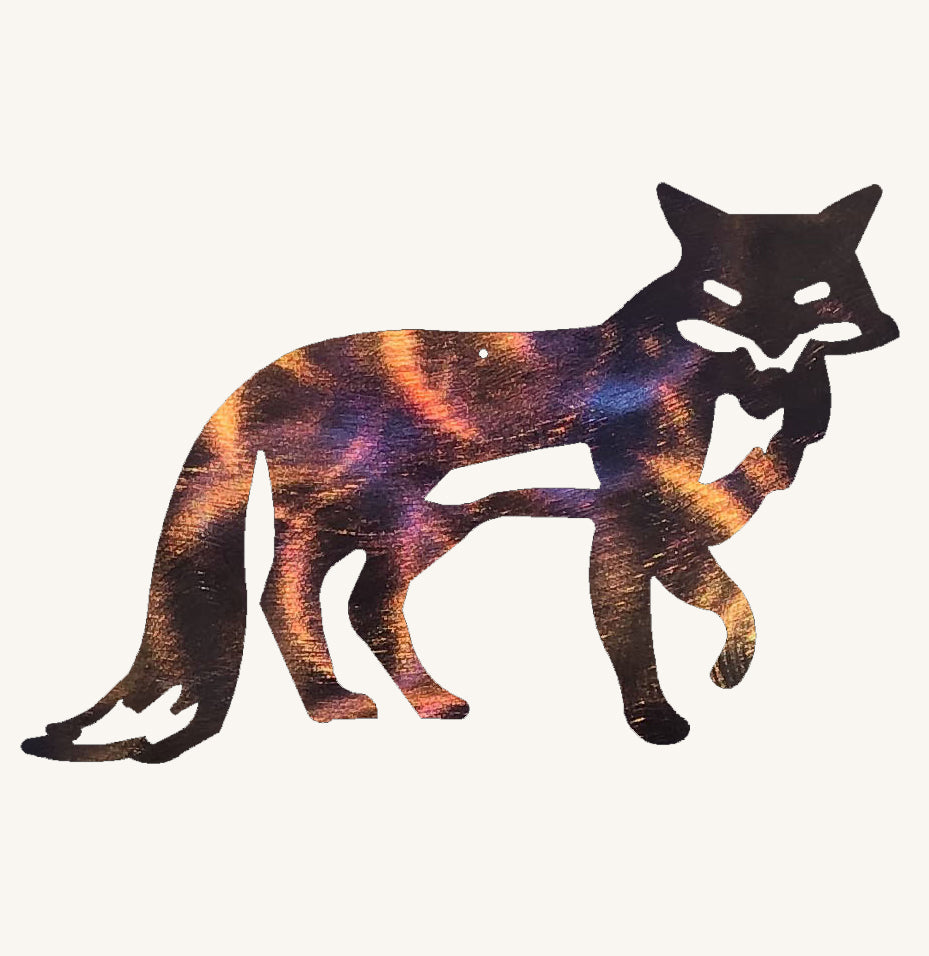 Fox Metal Art Sculpture