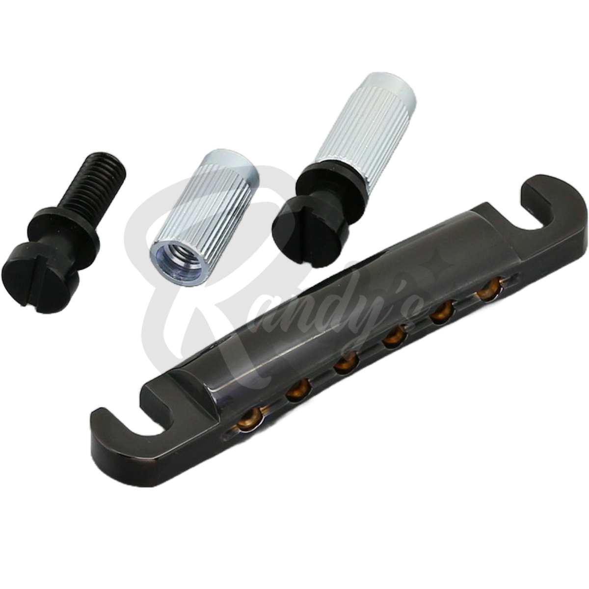Lightweight Stop Bar Tailpiece w/ Studs & Anchors (Aluminum) - Fits Gibson® & Epiphone®