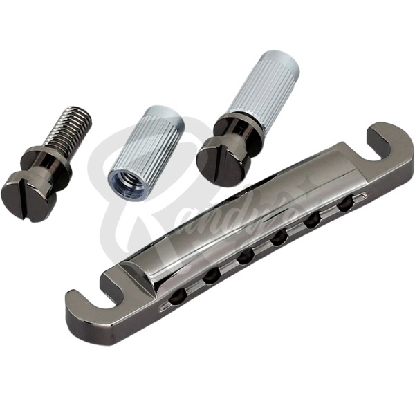 Lightweight Stop Bar Tailpiece w/ Studs & Anchors (Aluminum) - Fits Gibson® & Epiphone®