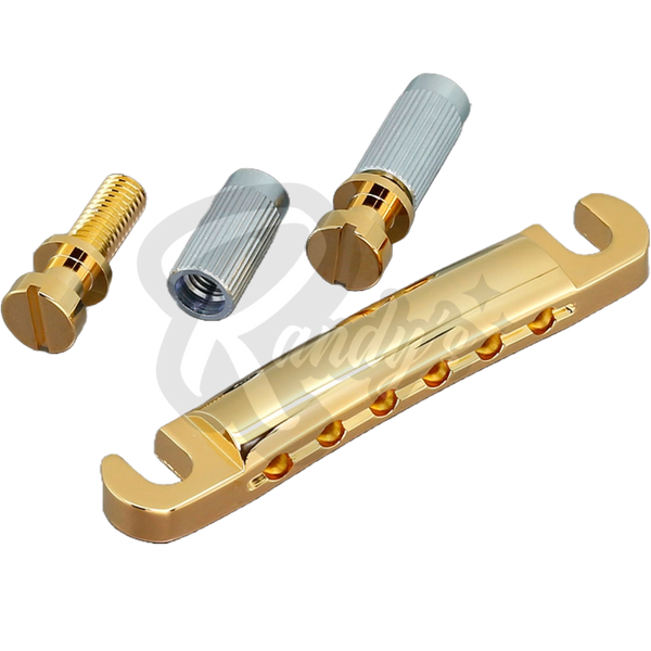 Lightweight Stop Bar Tailpiece w/ Studs & Anchors (Aluminum) - Fits Gibson® & Epiphone®