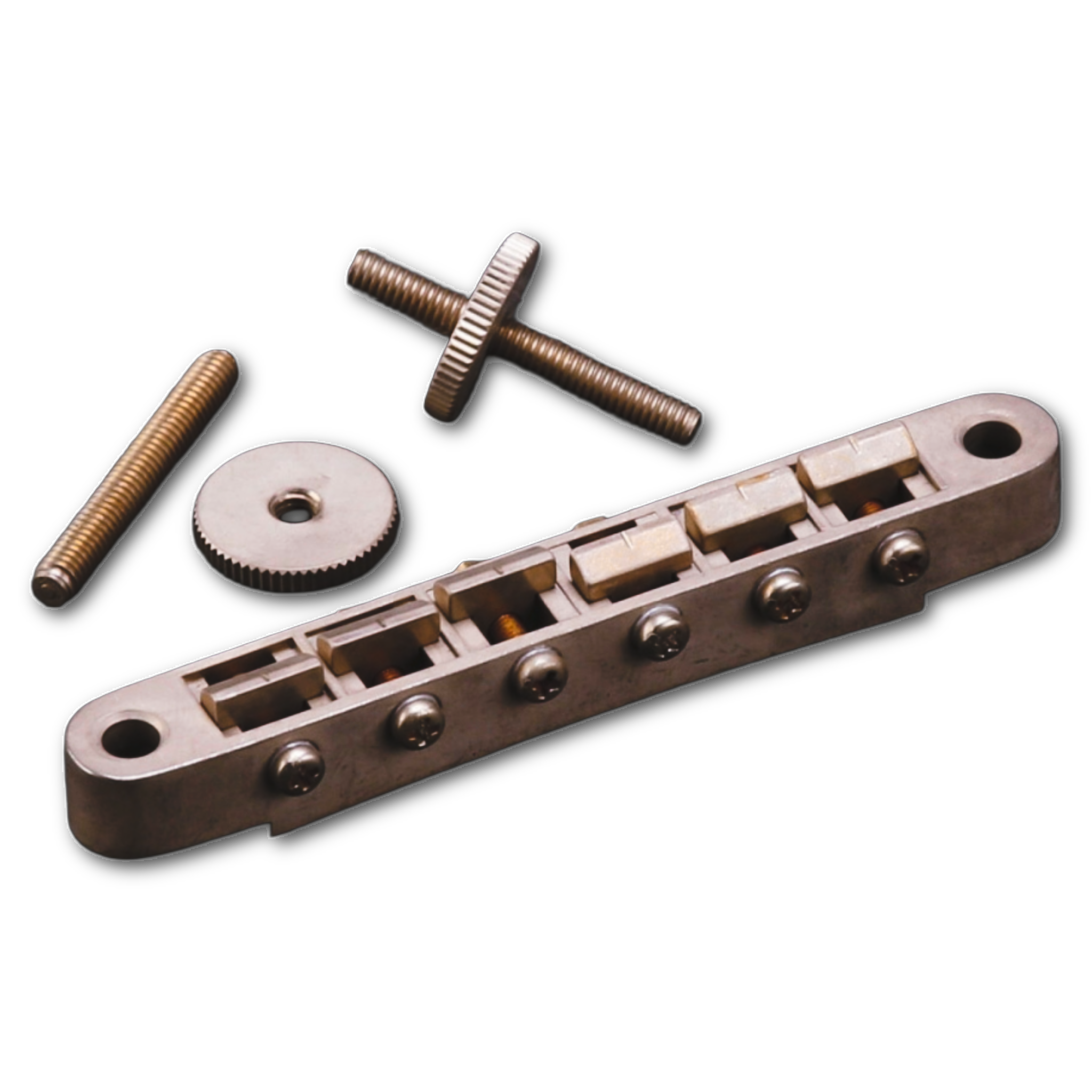GE104B Relic Aged Nickel Nashville Tune-O-Matic TOM Bridge - Fits Gibson®