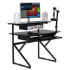 Gator Frameworks Content Creator Furniture Series Main Desk – Black Finish
