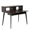 Gator Frameworks Elite Furniture Series Main Desk – Dark Walnut Brown Finish