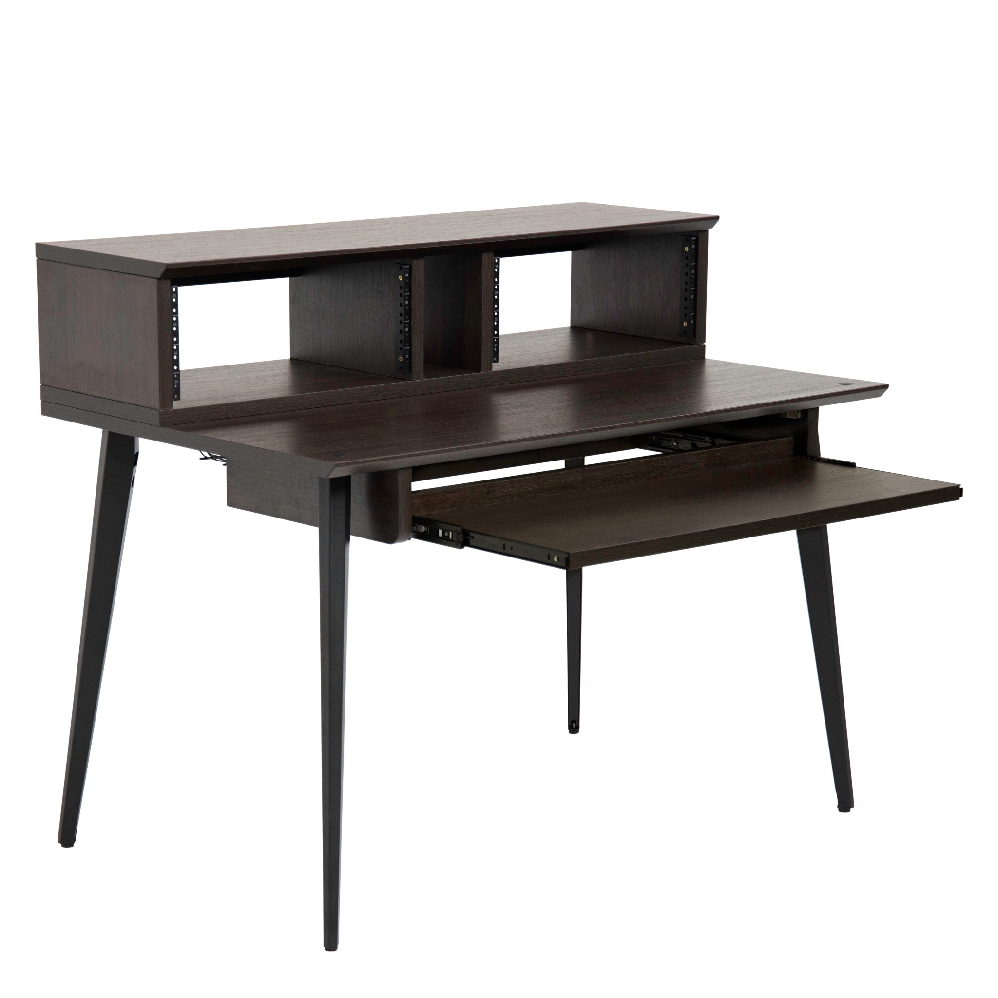 Gator Frameworks Elite Furniture Series Main Desk – Dark Walnut Brown Finish