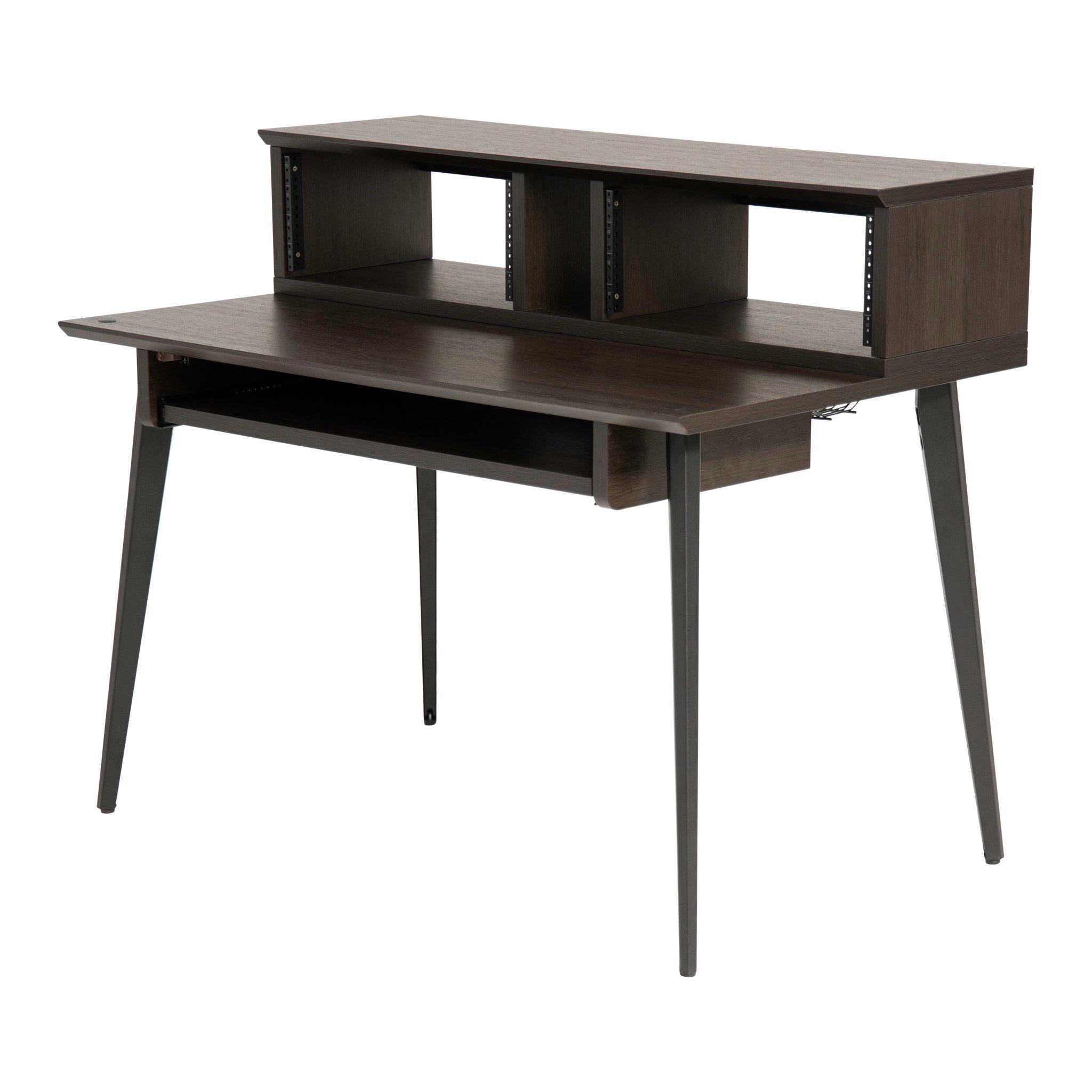 Gator Frameworks Elite Furniture Series Main Desk – Dark Walnut Brown Finish