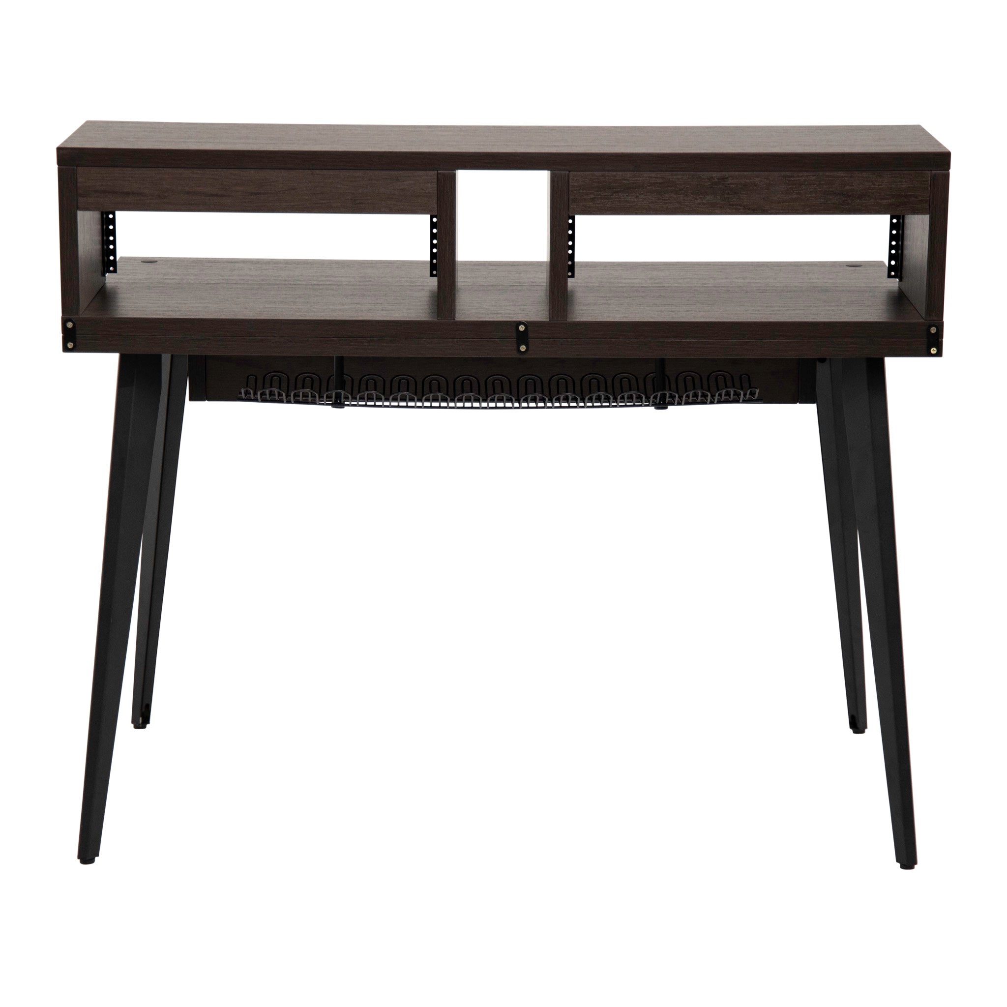 Gator Frameworks Elite Furniture Series Main Desk – Dark Walnut Brown Finish