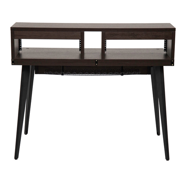 Gator Frameworks Elite Furniture Series Main Desk – Dark Walnut Brown Finish