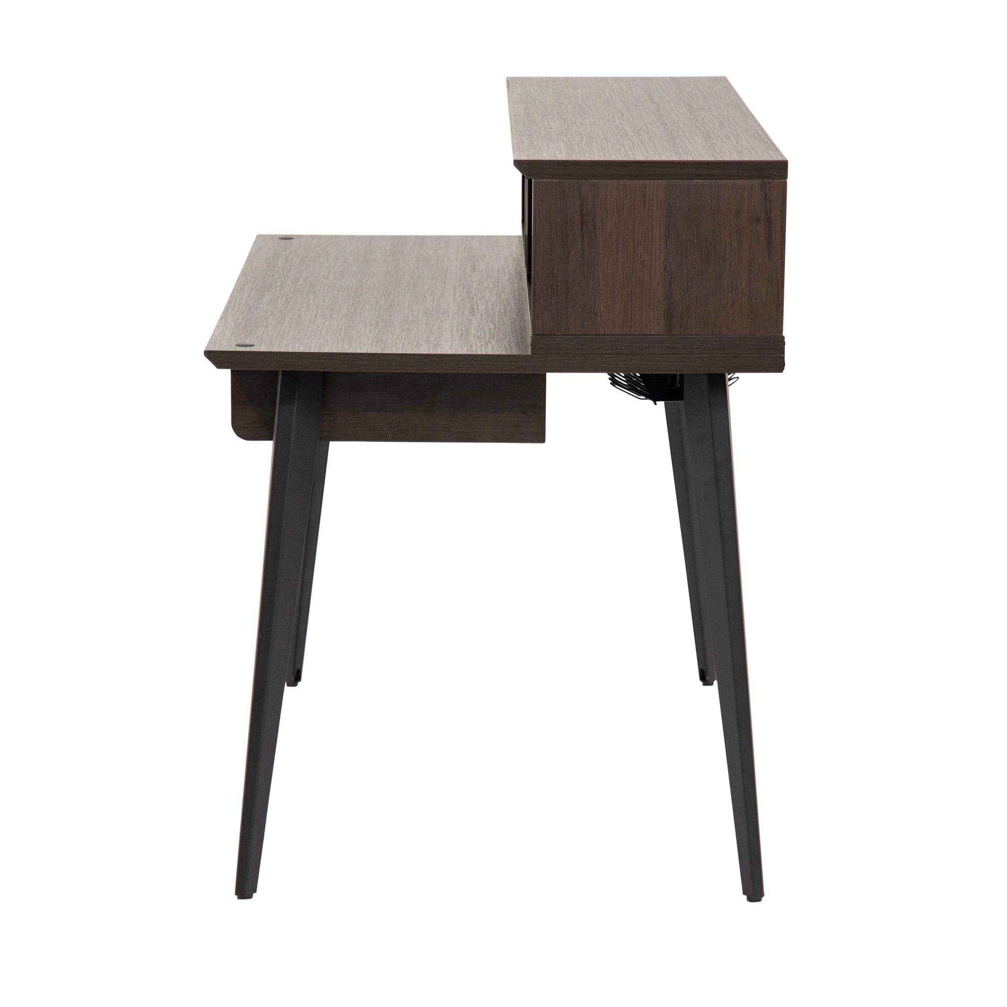 Gator Frameworks Elite Furniture Series Main Desk – Dark Walnut Brown Finish