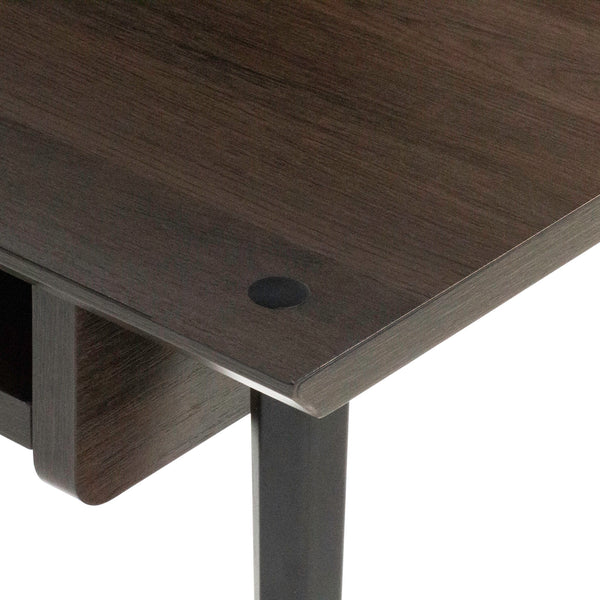 Gator Frameworks Elite Furniture Series Main Desk – Dark Walnut Brown Finish