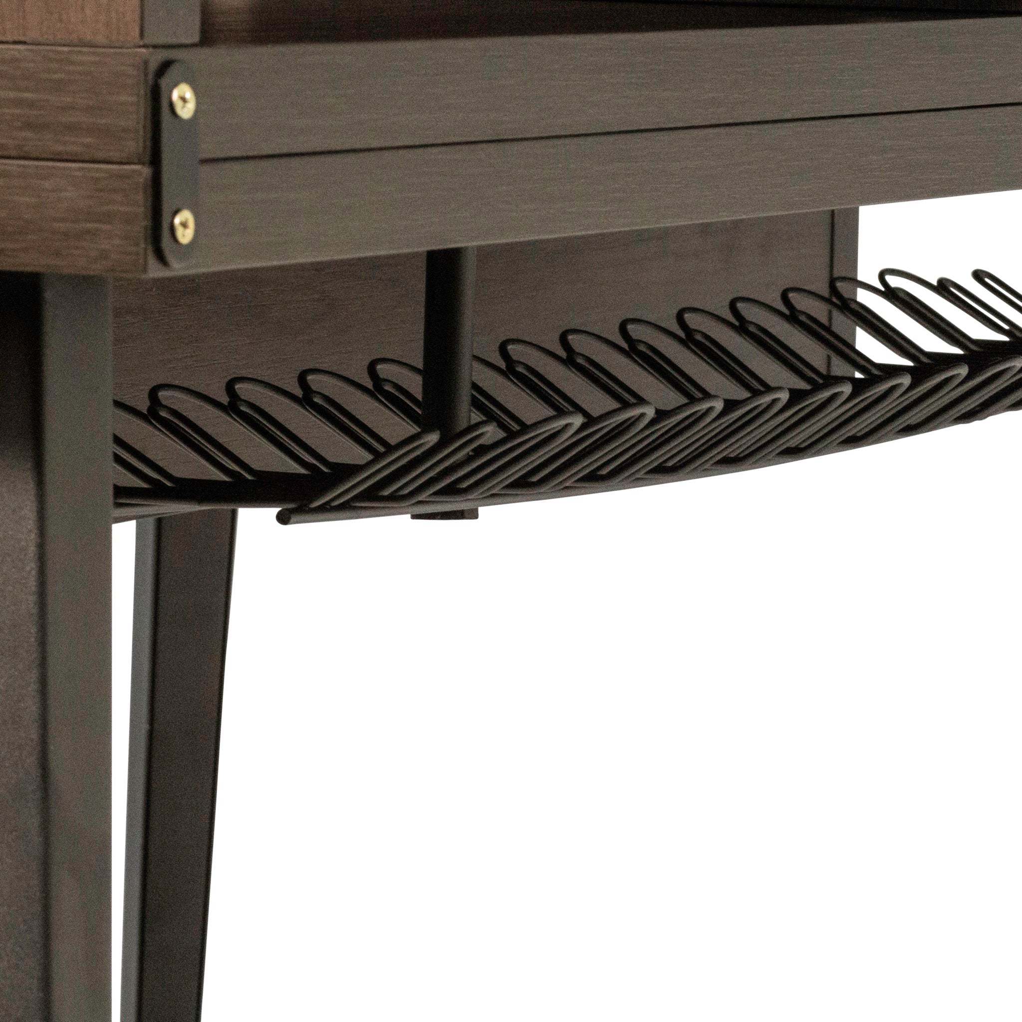 Gator Frameworks Elite Furniture Series Main Desk – Dark Walnut Brown Finish