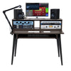 Gator Frameworks Elite Furniture Series Main Desk – Dark Walnut Brown Finish