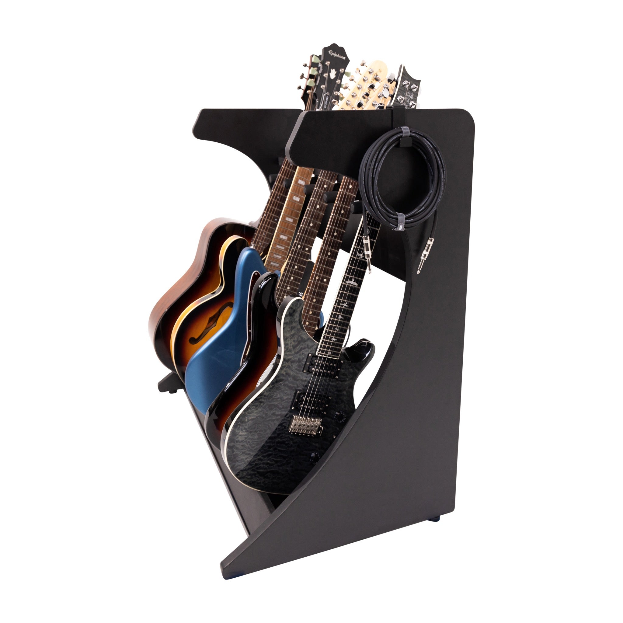 Gator Frameworks Elite Five Electric/Acoustic Guitar Rack – Black Finish