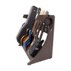 Gator Frameworks Elite Five Electric/Acoustic Guitar Rack – Walnut Brown Finish