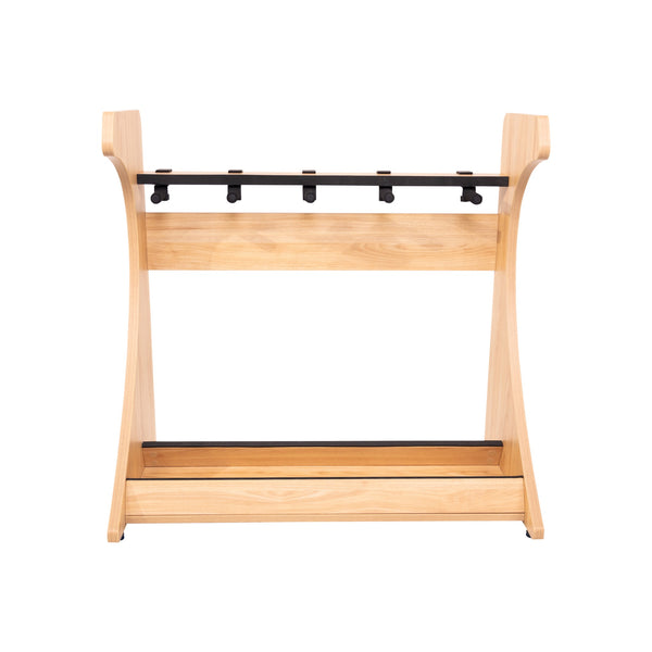 Gator Frameworks Elite Five Electric/Acoustic Guitar Rack – Natural Maple Finish