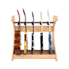 Gator Frameworks Elite Five Electric/Acoustic Guitar Rack – Natural Maple Finish