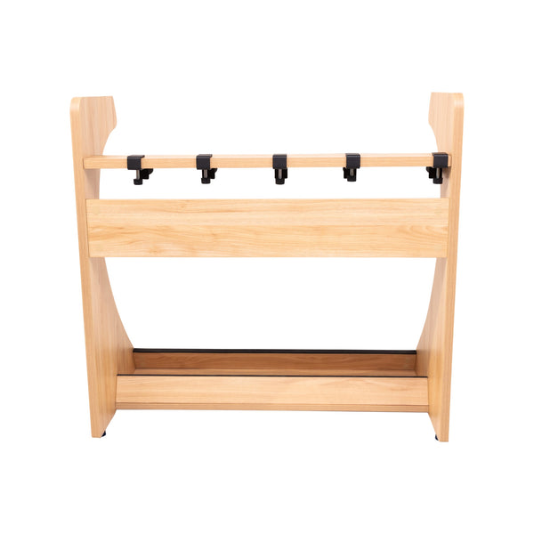 Gator Frameworks Elite Five Electric/Acoustic Guitar Rack – Natural Maple Finish