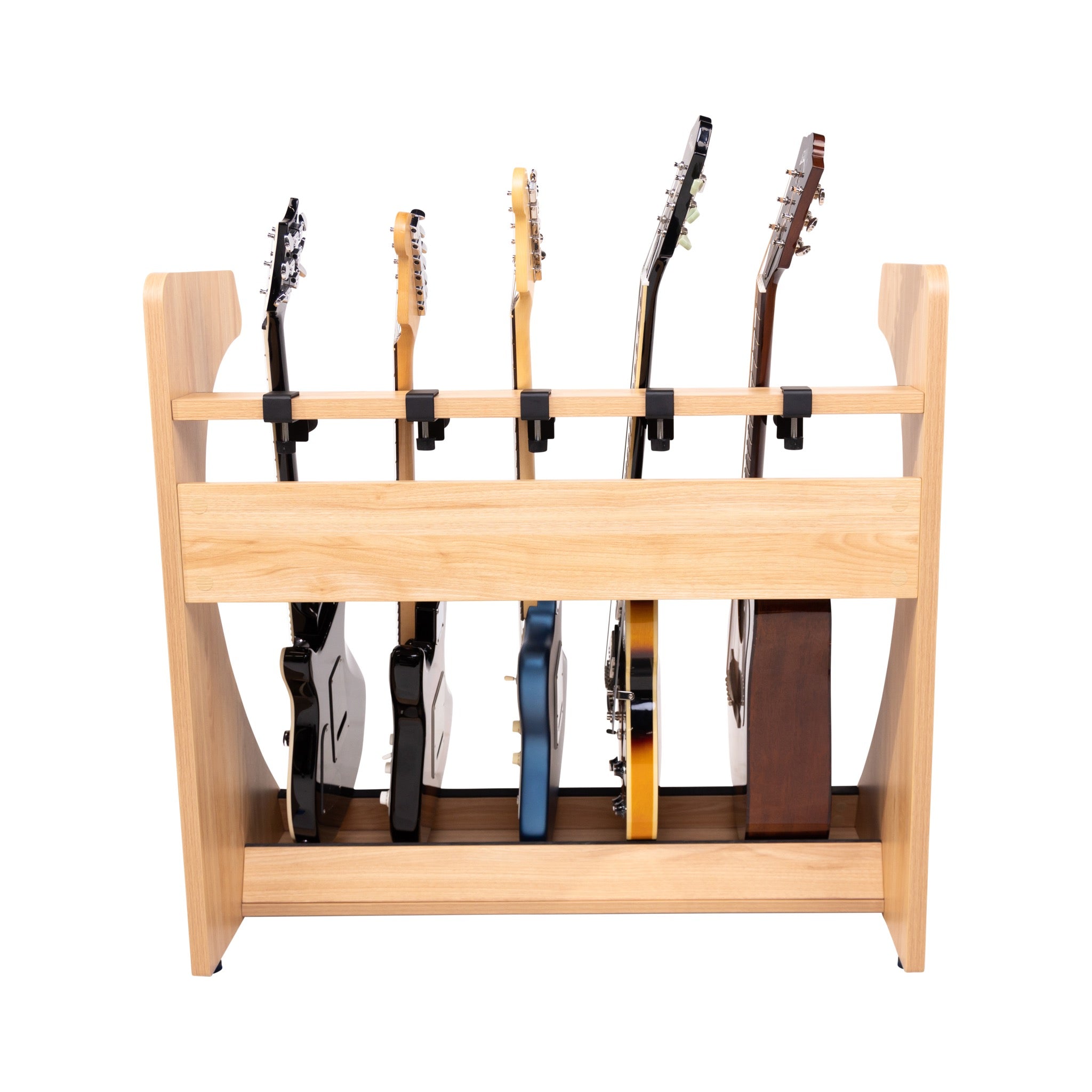 Gator Frameworks Elite Five Electric/Acoustic Guitar Rack – Natural Maple Finish