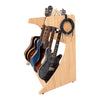 Gator Frameworks Elite Five Electric/Acoustic Guitar Rack – Natural Maple Finish
