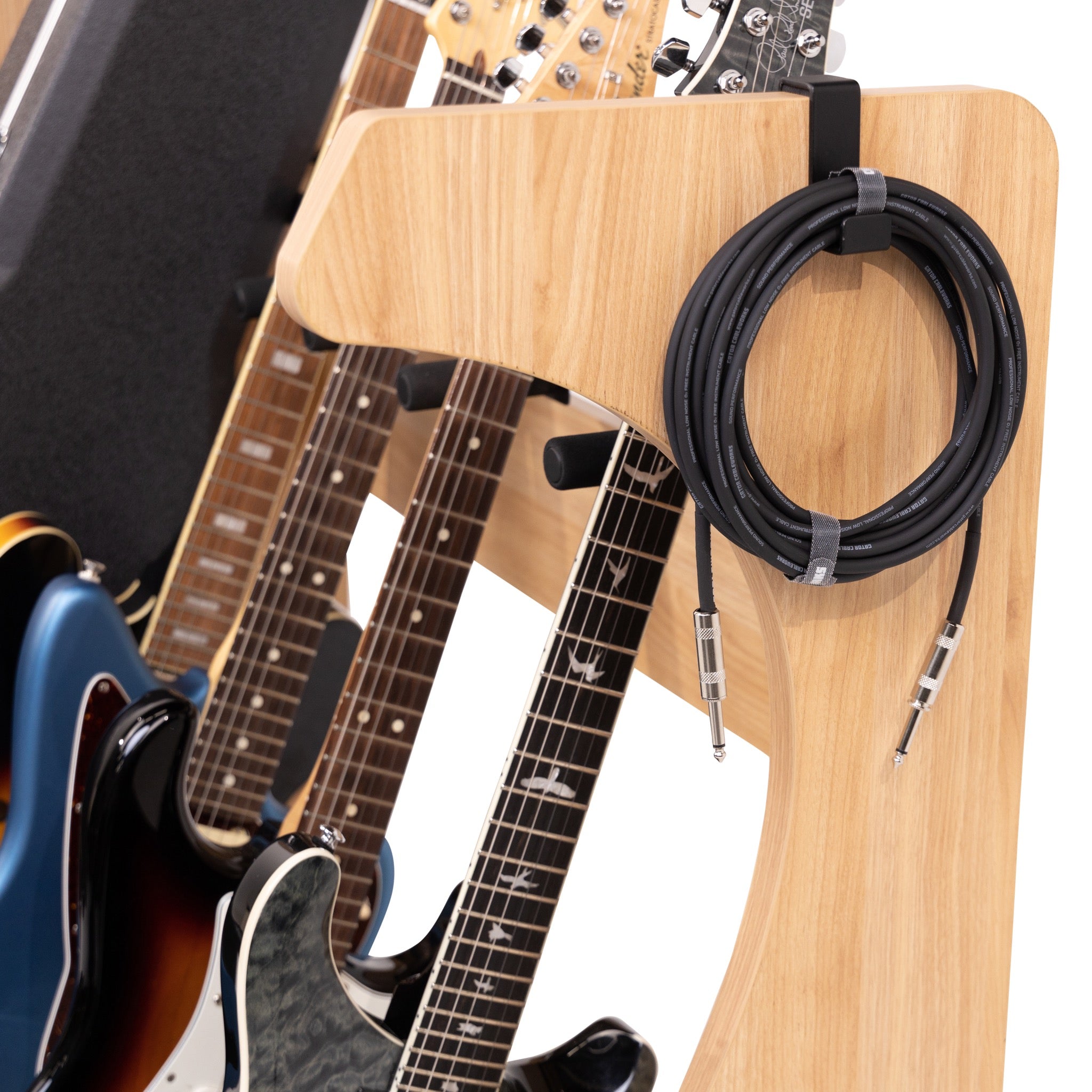 Gator Frameworks Elite Five Electric/Acoustic Guitar Rack – Natural Maple Finish