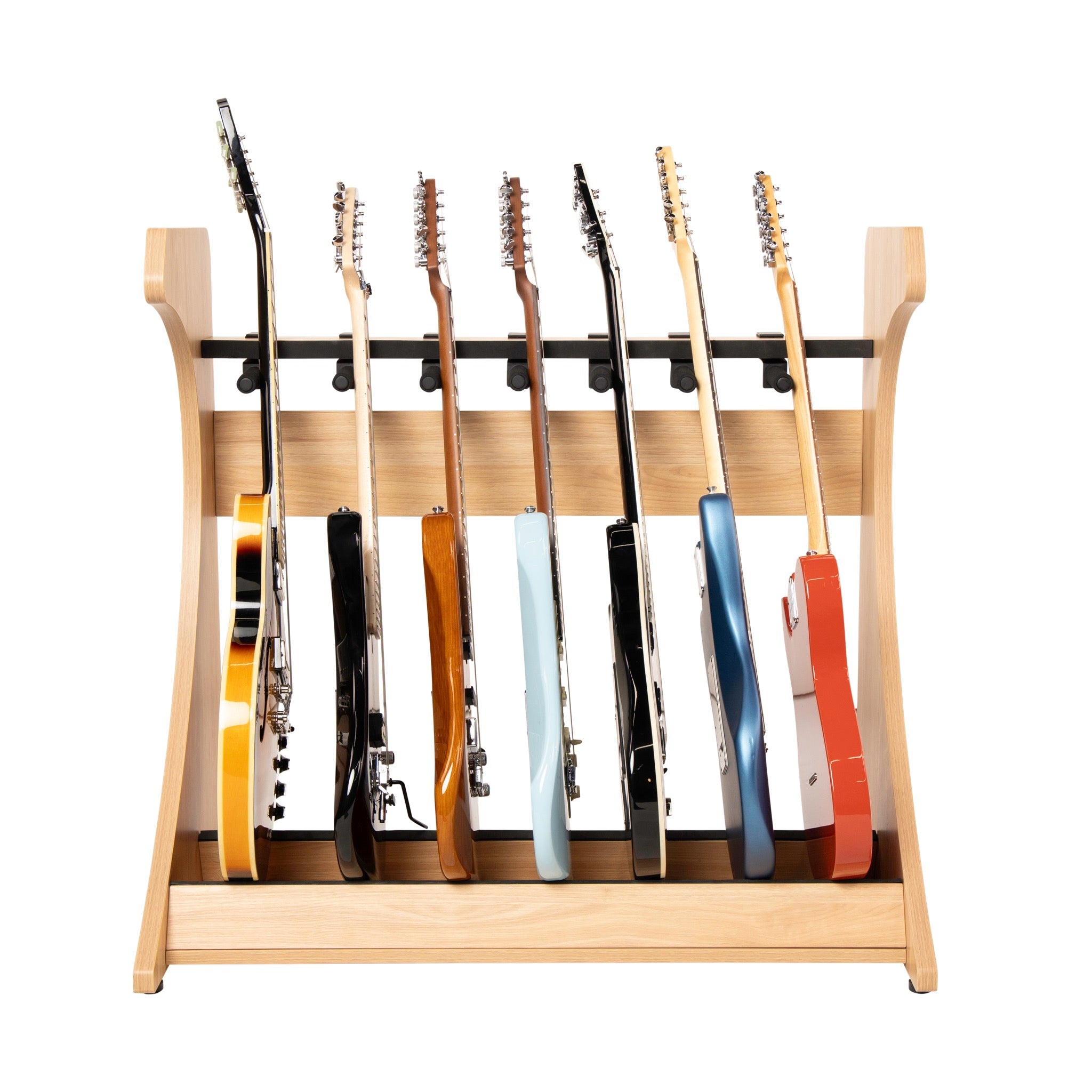 Gator Frameworks Elite Five Electric/Acoustic Guitar Rack – Natural Maple Finish