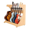 Gator Frameworks Elite Five Electric/Acoustic Guitar Rack – Natural Maple Finish