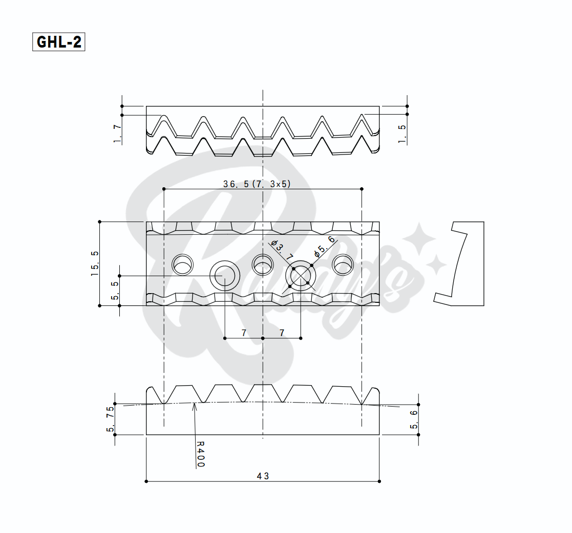 GHL-2 Floyd Rose® Tremolo Locking Nut (Top-Mount) - Fits Gibson®
