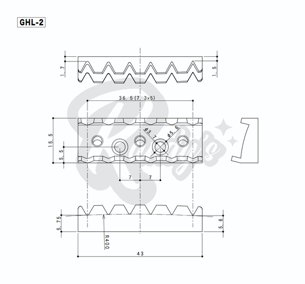 GHL-2 Floyd Rose® Tremolo Locking Nut (Top-Mount) - Fits Gibson®