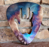 Jerry Garcia of The Grateful Dead Hand Guitar Pick Metal Art