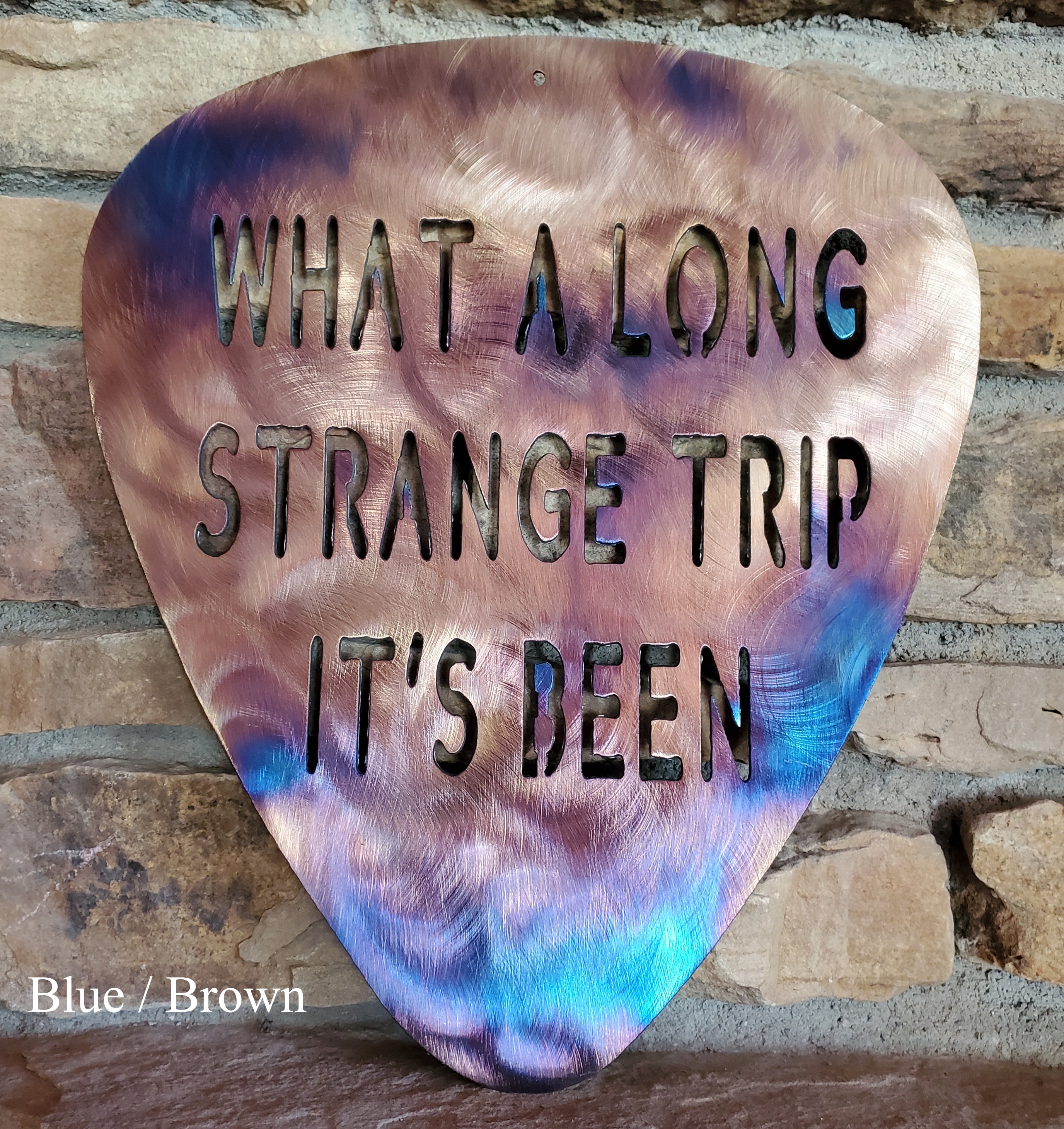 Grateful Dead What A Long Strange Trip Guitar Pick Metal Art