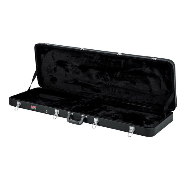 GWE-BASS Black guitar case on a white background