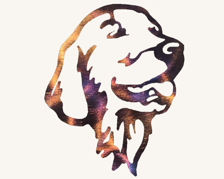 Golden Retriever Metal Art