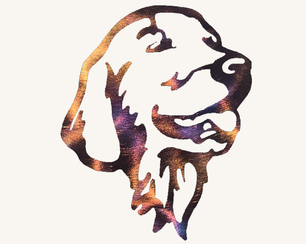 Golden Retriever Metal Art
