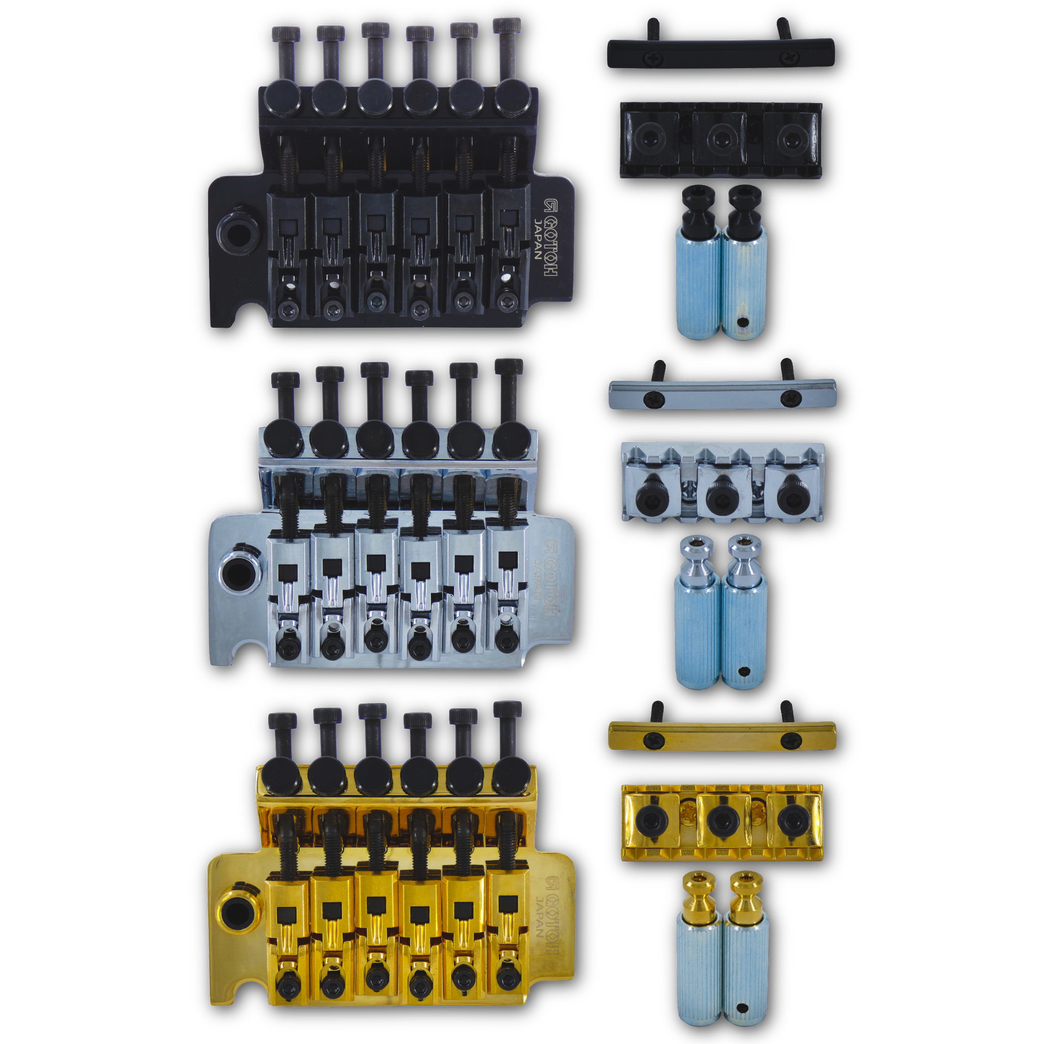 GE1996T & GHL-1 Floyd Rose® Locking Tremolo, Arm & Nut (Neck-Through) - Fits Gibson®