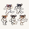 Grateful Dead Individual Dancing Bears Metal Art