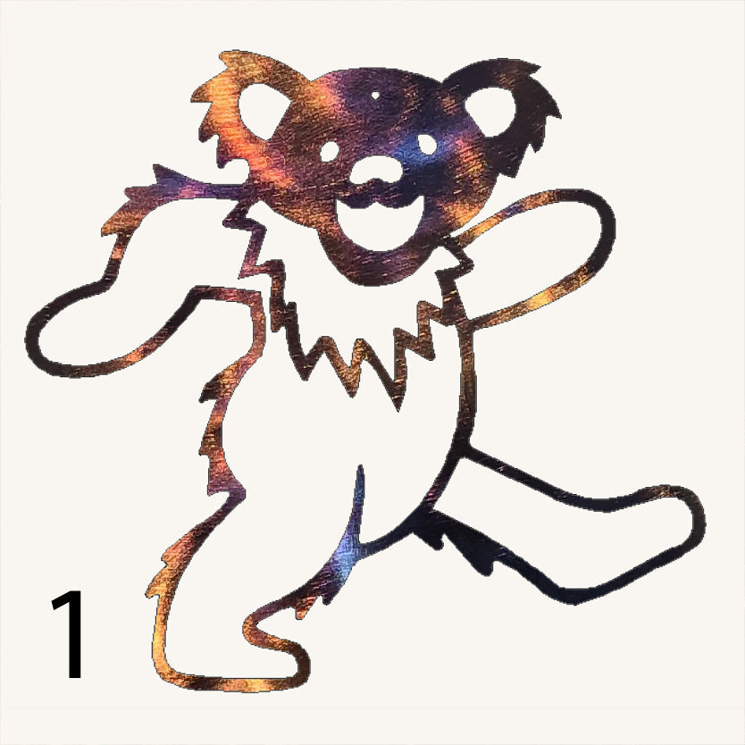 Grateful Dead Individual Dancing Bears Metal Art